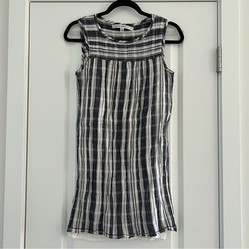 Navy and White Stripe Dress
